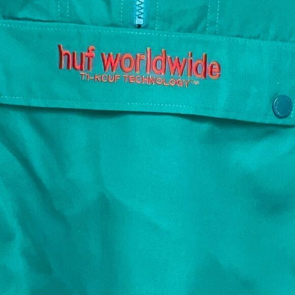 NWT Huf Worldwide Quarter Zip Switzer Anorak Pullover Jacket Oversized XS/S - Picture 5 of 8